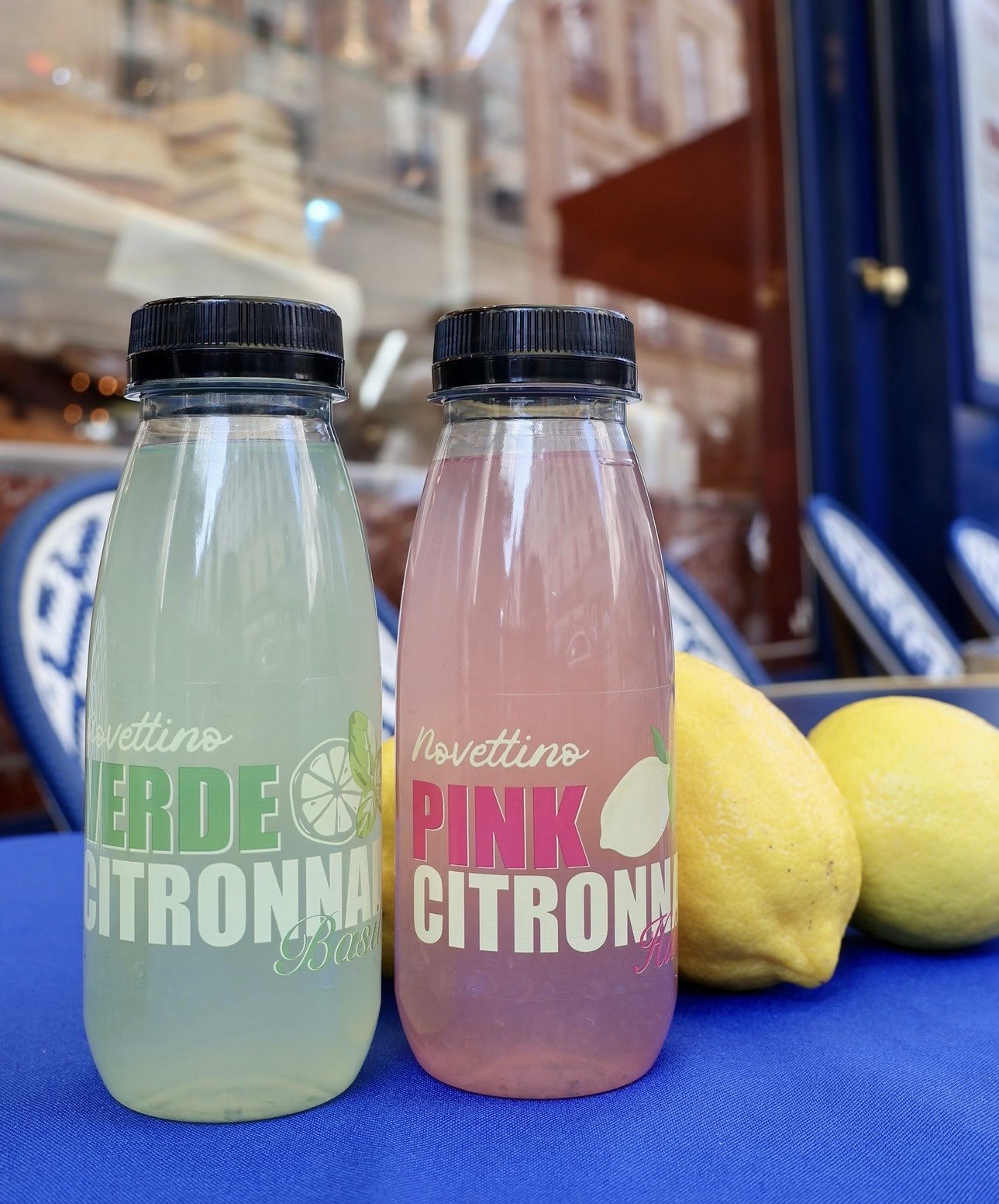 Bouteilles de citronnade Novettino