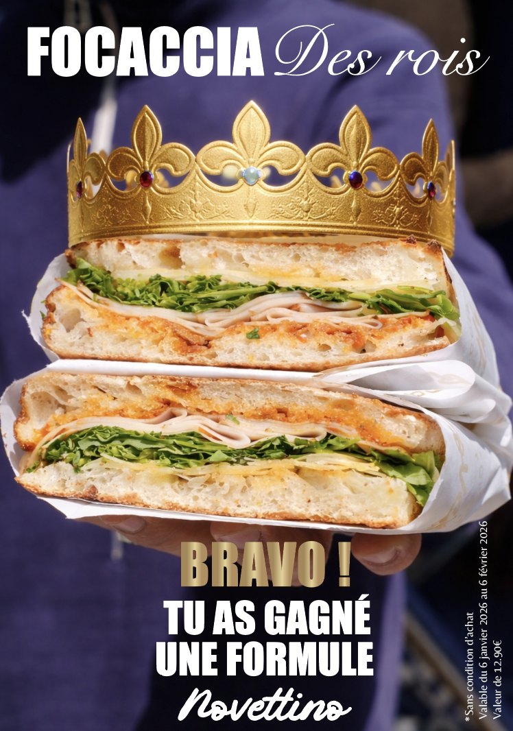 Carte gagnante Focaccia des Rois